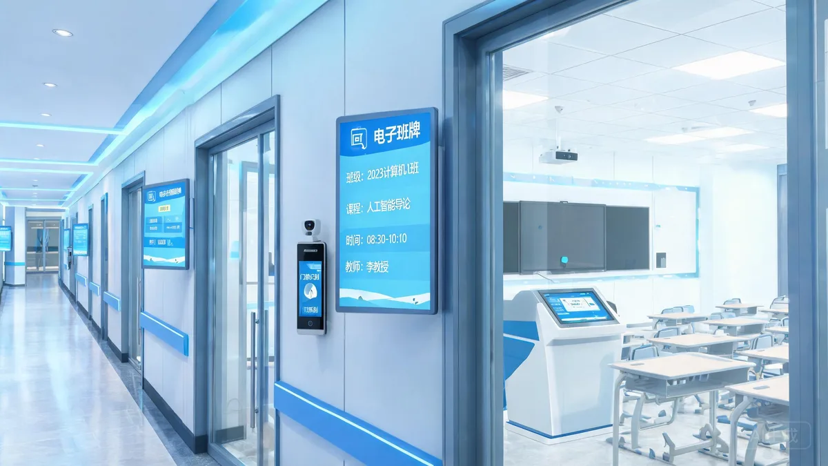 河北传媒学院教学楼中控及班牌子系统项目